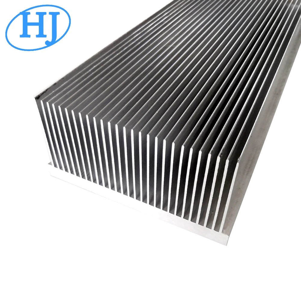 High fin extruded aluminum heatsink profile 121.5(W)*62(H)mm