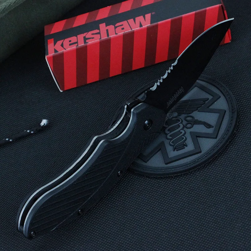 Оптовая продажа, карманный нож для выживания Кершоу 1605, уличное лезвие 8Cr13, ручка из нейлонового волокна, тактические складные охотничьи ножи для кемпинга