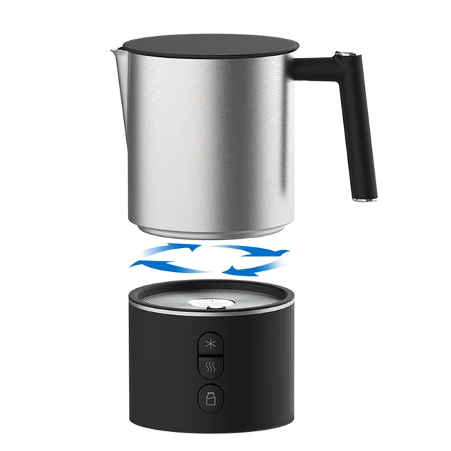 Portable Stainless Steel Milk Heating Machine  Detachable Milk Frother Heater