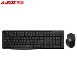 AJAZZ A2030w Waterproof Wireless keyboard and mouse  Ergonomics 2.4G combos for Mute home/Office