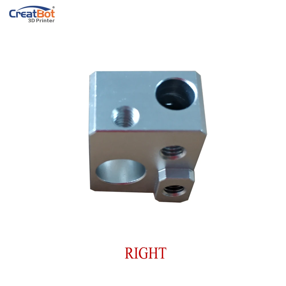 CreatBot F430 3D Printer Part MK8 Heated Block 3D Printer Part Aluminium Heated Block 0.4mm MK8 Nozzle 30mm M6