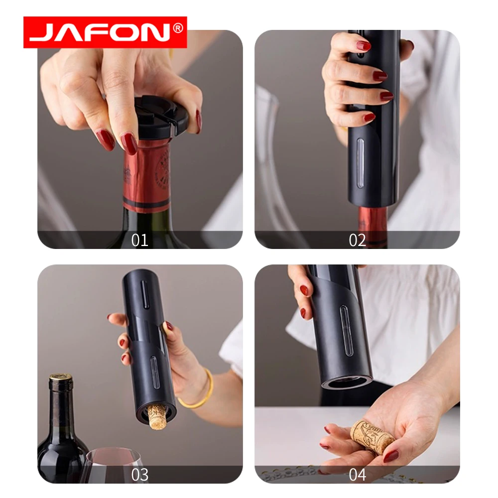 Wholesale Automatic Electric Wine Bottle with Foil Cutter Rechargeable Corkscrew Opener