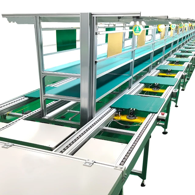 Pallet Conveyor System Motorized Roller Conveyor Electric Motorcycle Assembly Line Slat Chain Conveyor