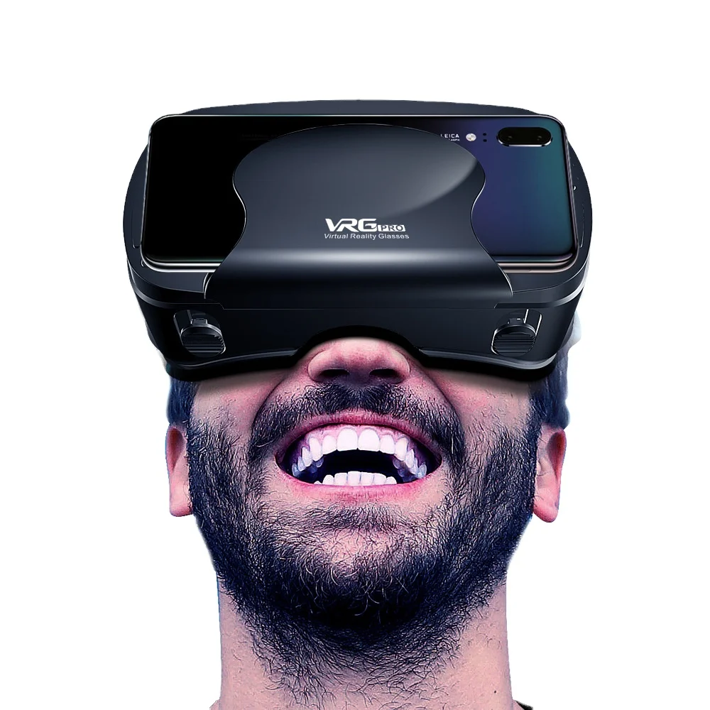 Virtual Reality Full-screen Viewable Wide-angle VR Glasses Available Mobile VR Headset Games VRG Pro 3D VR Glasses