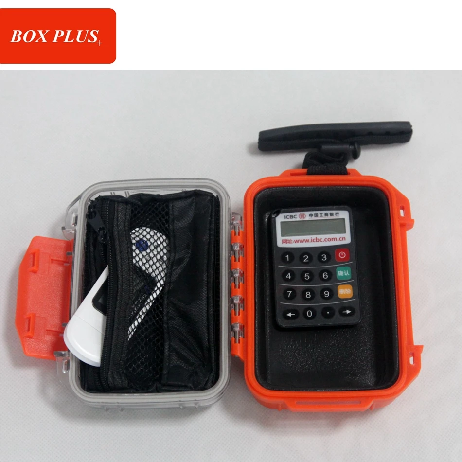 
Factory wholesale Clear mini watertight crushproof Portable hard plastic earphone case 