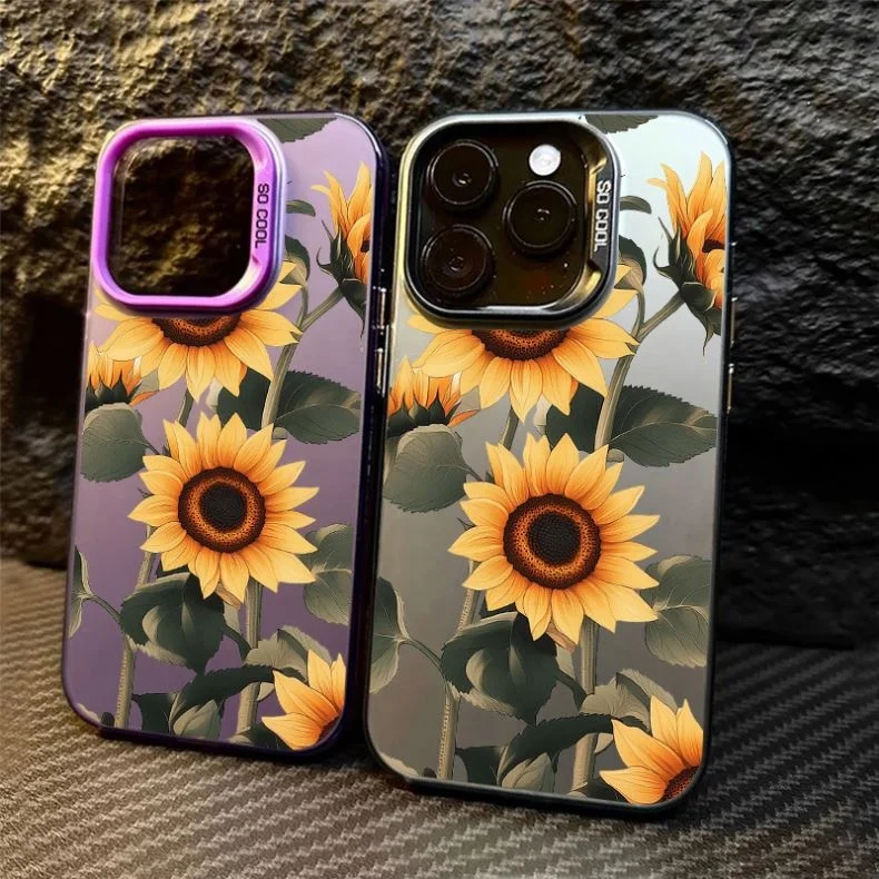 Fashion Design Camellia T Foldable Screen Flip Brick Ring Phone Case For Samsung Z Flip 4 5 6