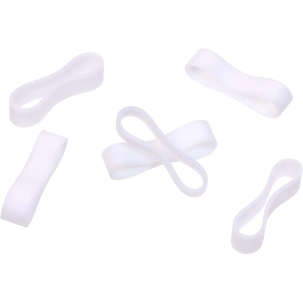 Белые многоразовые резиновые кольца эластичные для катушки линия передачи данных силиконовый кабель шнур