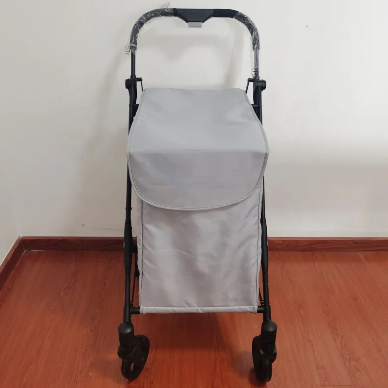 Luxury Large Capacity Easy Folding  Reusable Shopping Bag with Swivel Wheels