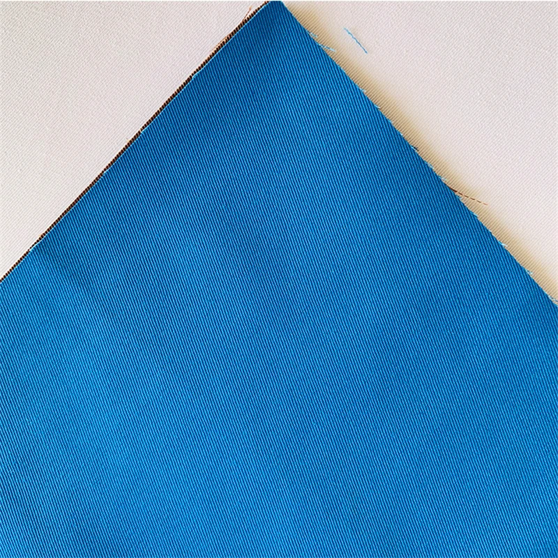 Stock Polyester Fabric Twill Woven Cotton Yarn Dyed Fabric With Spandex