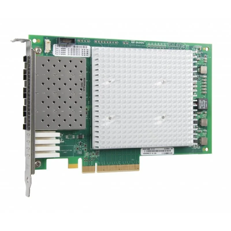 QLE2764-SR-CK Fibre Channel адаптер 32Gb Quad порт FC и надписью «HBA» PCIe Gen3 x16 SR LC многорежимный волоконно-оптического