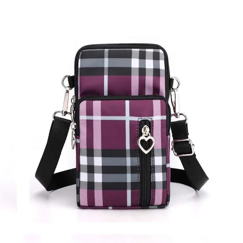 Single slant women purse smartphone bag side bags for girls shoulder mobile phone cross body arm bag ladies women messenger