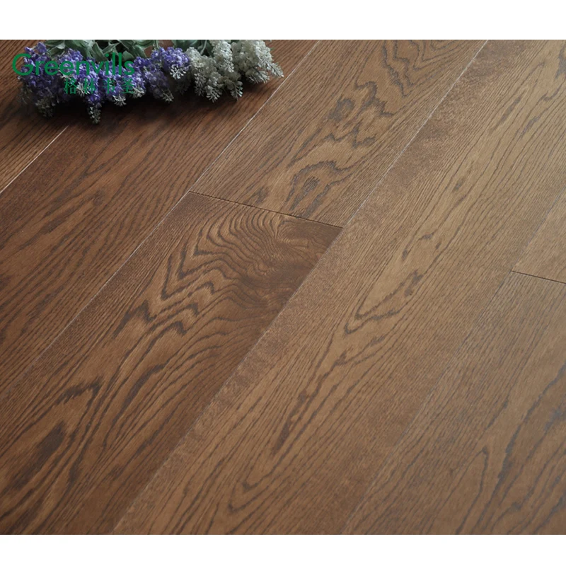 Engineering wide plank natural European oak flooring