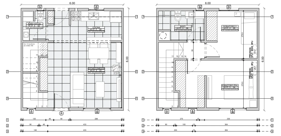 72m2 x 6 units Modern Double Layer Apartment +Residence Stylish Prefab Homes Modular Prefabricated House