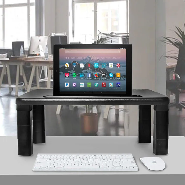 
Ergonomic Portable Wood Desktop Lcd Monitor Stand Laptop Stand Desktop Computer Monitor Stand 