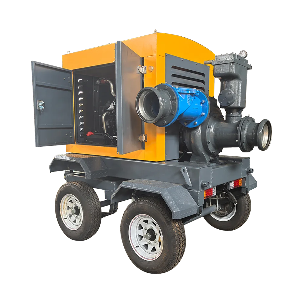 Corrosion resistant diesel engine vacuum sewage pump for mining and industrial use