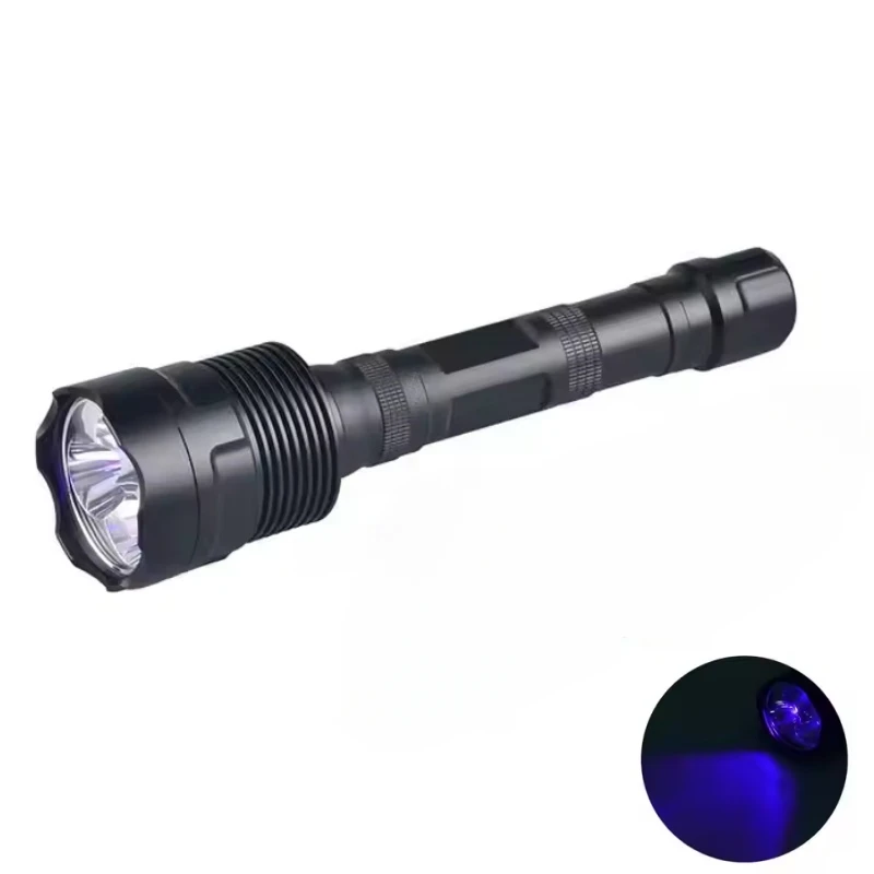 Высокомощный 3LED XP65 водонепроницаемый 365NM УФ фонарик светодиодный 365nm факел с флуоресцентными минералами свечение