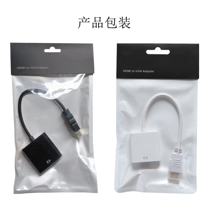 Мирный высококачественный дешевый адаптер 1080P HDMI-VGA переходник штырь-гнездо HDMI аудио видео