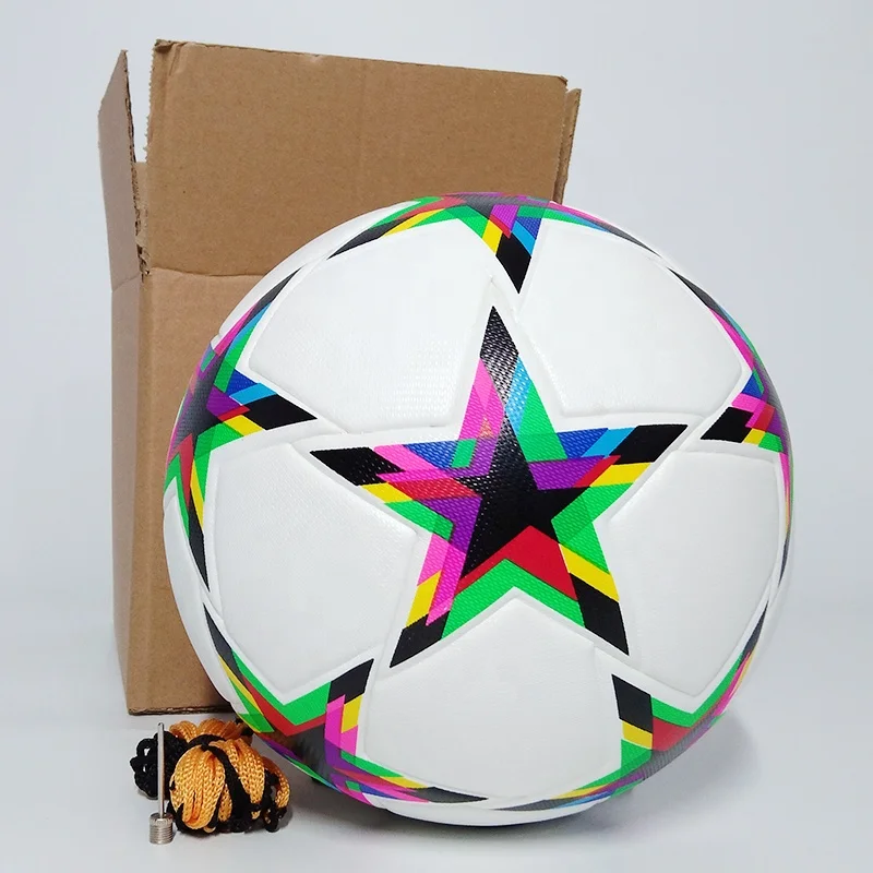 Factory Wholesale Soccer Ball High Quality PU Seamless Football Balls Team Sports Adult Kid Match Training Ball Custom