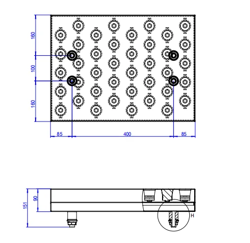
Export to korea 40kHz array underwater waterproof ultrasonic transducer 