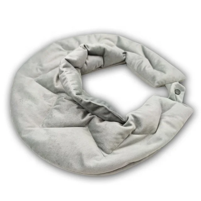 Microwavable heat pack flax seeds CE certificate Reusable Heat Pads Shoulder warmer for Pain Relief Muscle Ache Neck