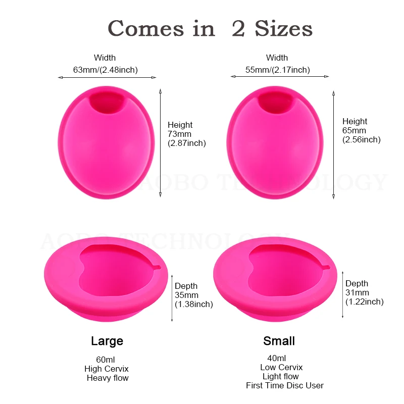 Private label Easy Removal Feminy Medical grade Silicone Reusable menstrual disc