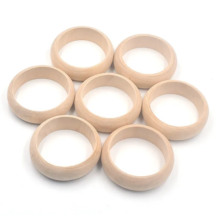Exaggerate Boho Wholesale Raw Wood Bangles For Woman