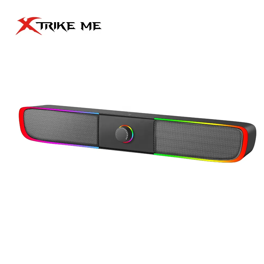 XTRIKE ME SK- 600 Stereo Touch Control RGB Gaming speaker Home Theatre System AUX plastic multimedia sound system speaker for pc