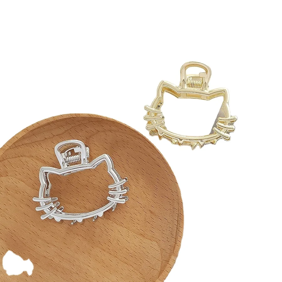 Wholesale Custom Fashion Creative Pearl Metal Claw Barrettes Animal Shape Women Korean Simple Hair Accessories