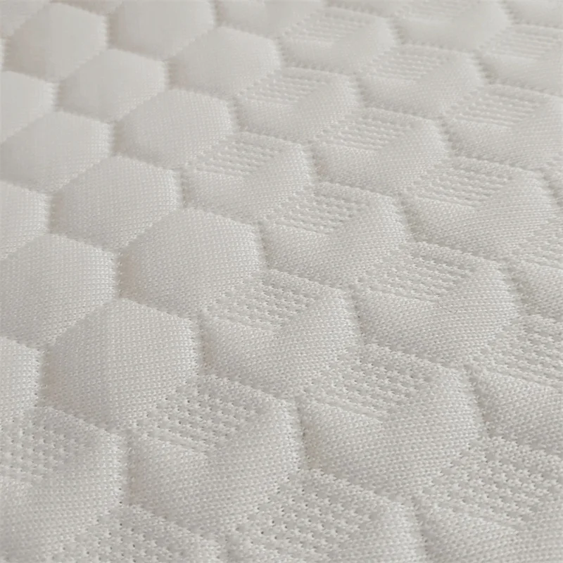 Football jacquard knitted durable home textile fabric elastic knitted mattress graphene fabric