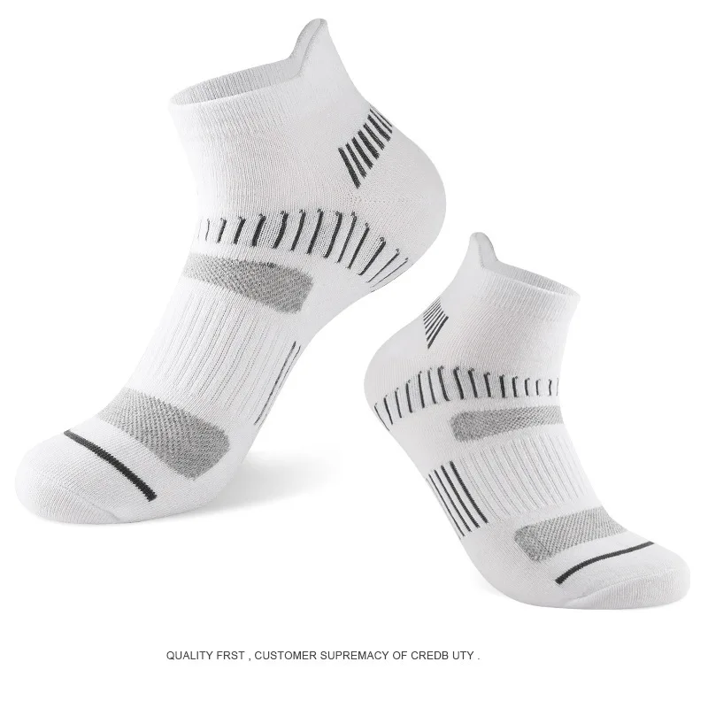 Mens Ankle Athletic Low Cut Socks Cotton Running Sports Sweat Absorbent Cushioned Four Seasons Short Tube Sock for Men