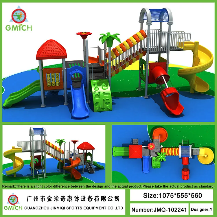 China jinmiqi manufacturer training center educational play area Kids Outdoor Playground slide amusement park open playground