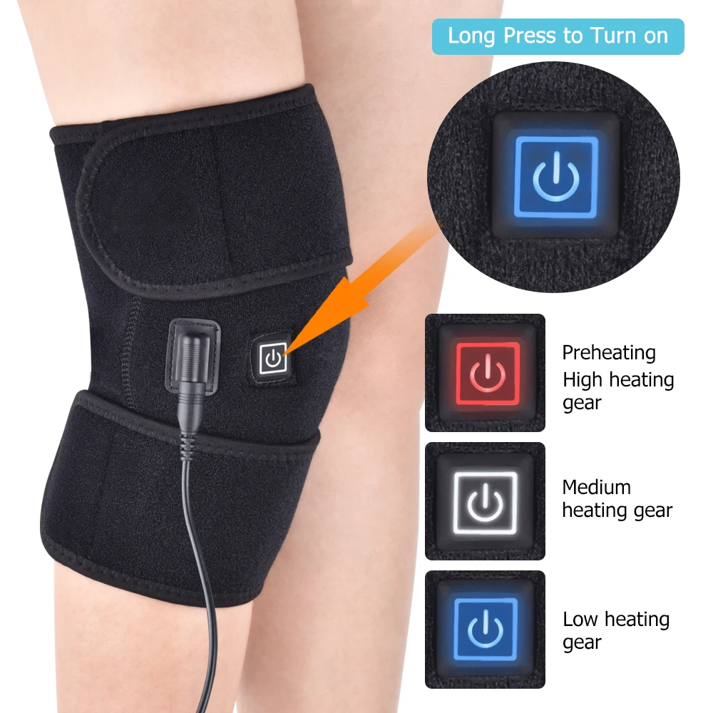 Arthritis Pain Relief Injury Recovery Thermal Heat Therapy Wrap Hot Compress Knee Heating Pad