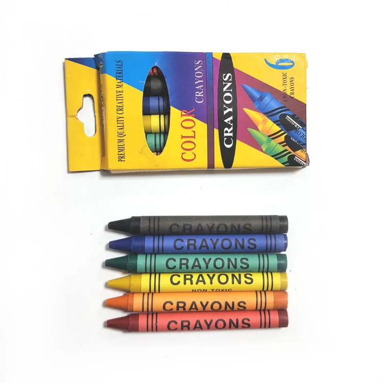 Hot Selling Multi Colors Kids Drawing Wax Crayon Set Safety Kids Mini Crayon In Color Box