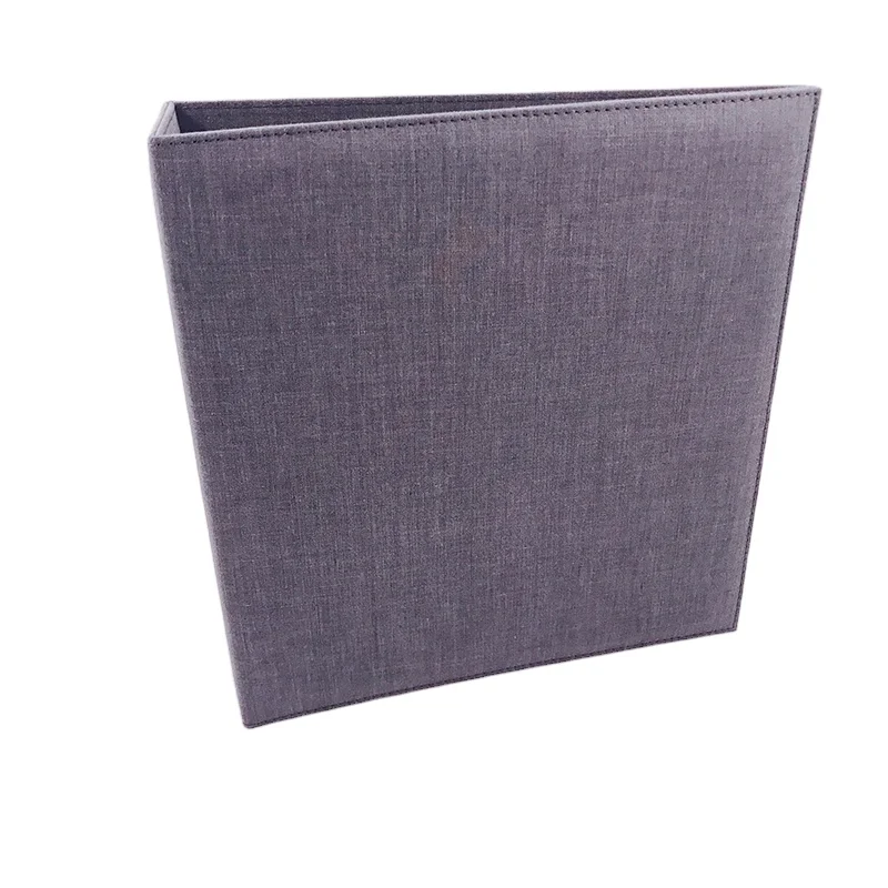 Factory simple style quality A3 A4 A5 PU leather binder custom business file folder