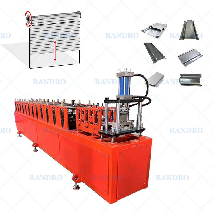 RANDRO Industrial Roller Garage Doors Slat Machine Electric Perforated Roller Shutter Door Roll Forming Machine