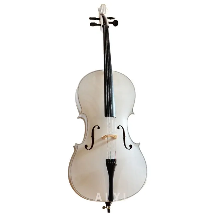 Factory Outlet white 4/4 plywoood cello musical instruments