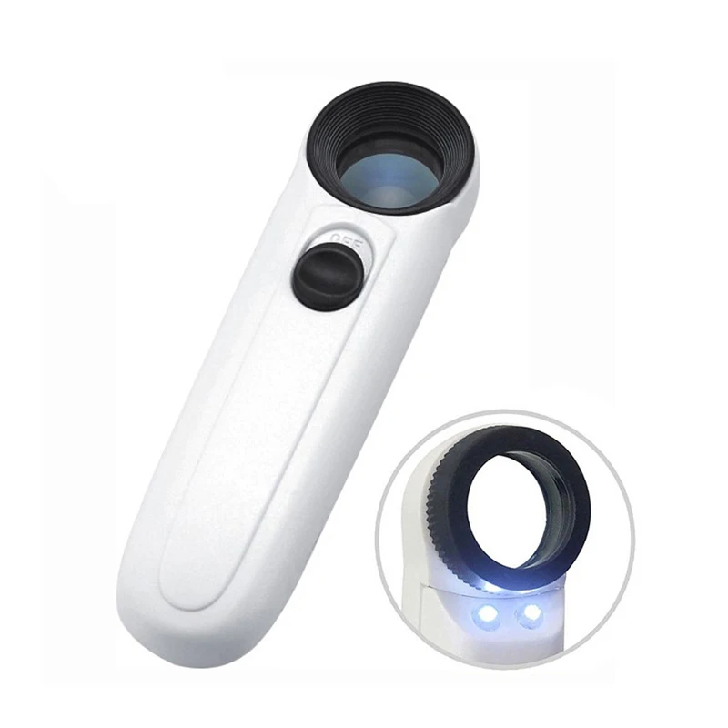 MG6B-1B Multipurpose led magnifying eye wear 2 LED magnifying glass with light