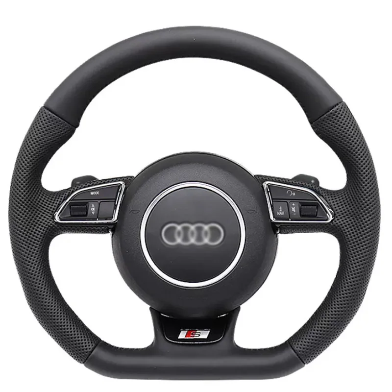 Hot-Sales Customized Leather Steering Wheel with Carbon Fiber LED For Audi RS S R8 TT TTRS A5