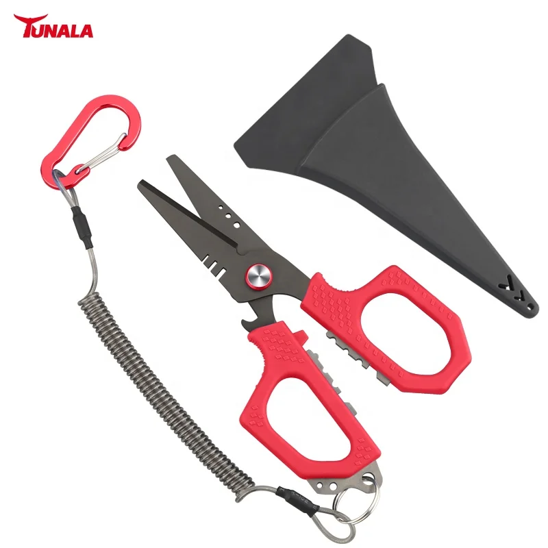 Factory customization Multifunctional fishing shear Lure Easy To Cut Pe Carbon Line Other Fishing Scissors