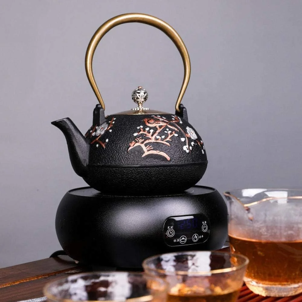 Japanese Cast Iron Teapot Metal Cast Iron Japaneae Teapot With Infuser Enamel Coating Chinese Style For Gift