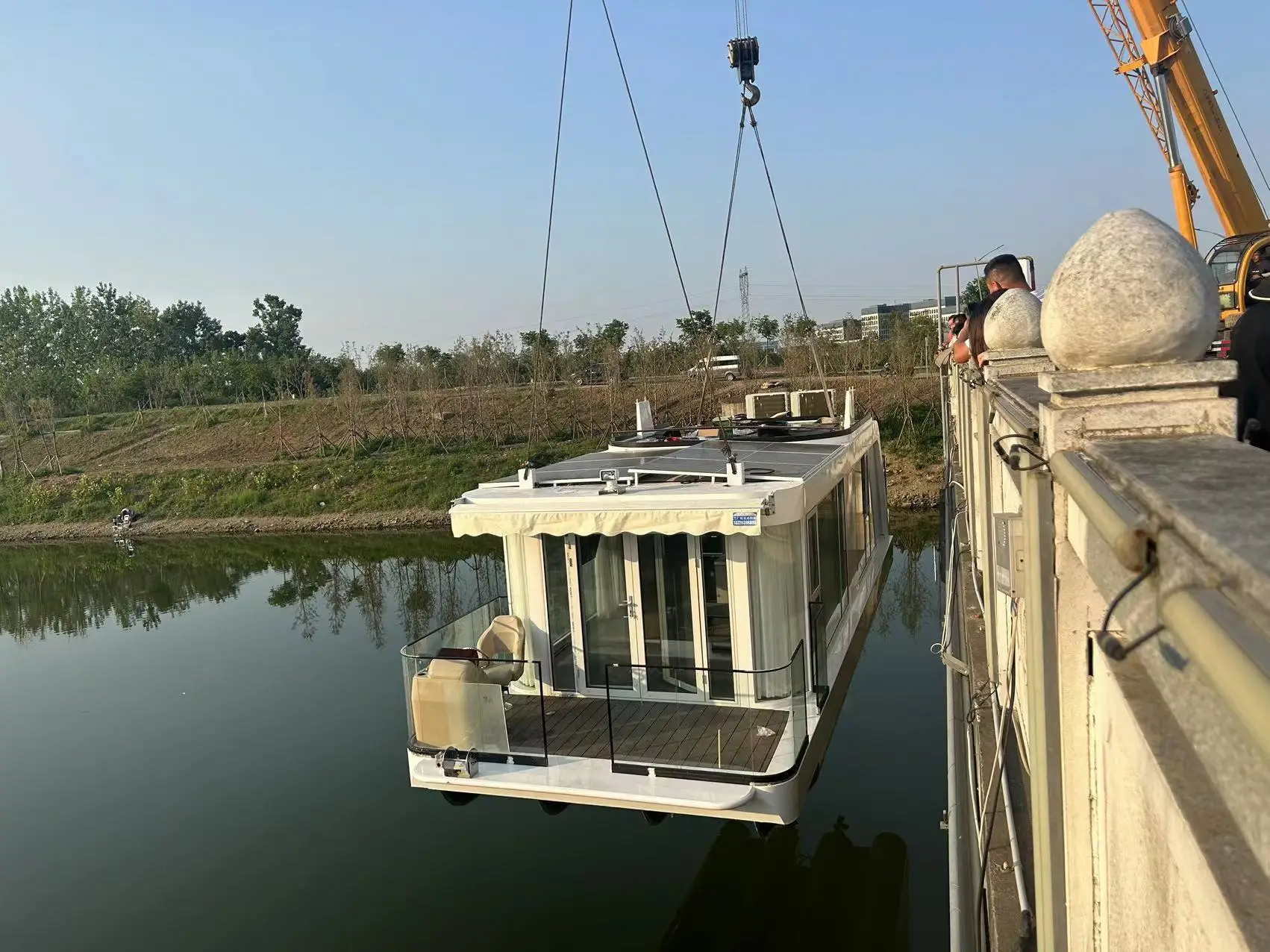 Modern Design Floating Houseboat Sea Houseboat Water Prefab House