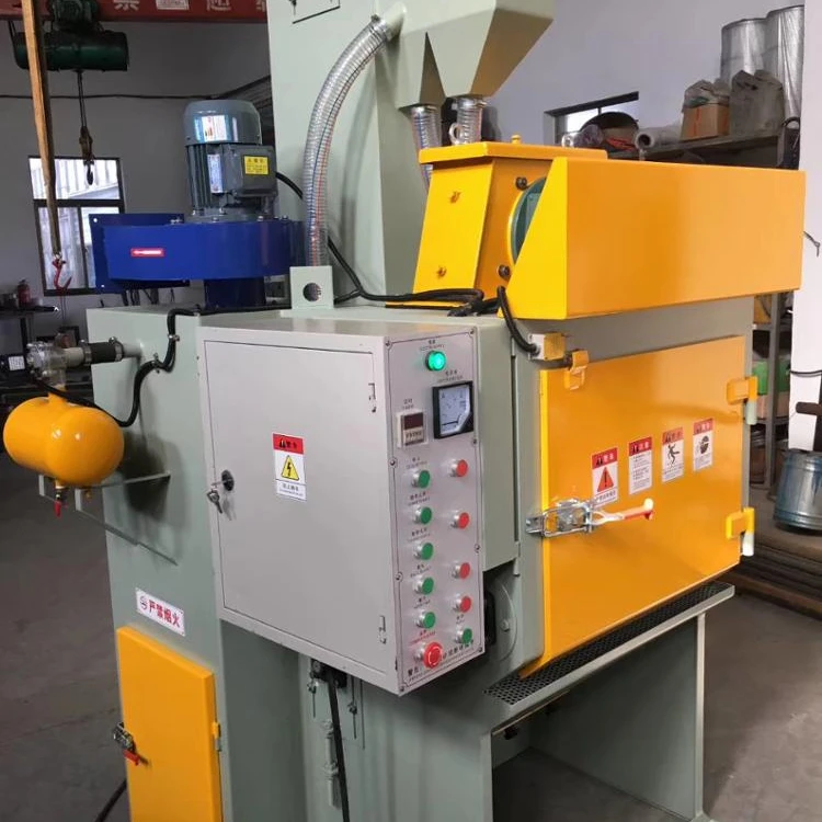 Q324 Crawler Rubber Tumble Type Conveyor Belt Shot Blasting Machine