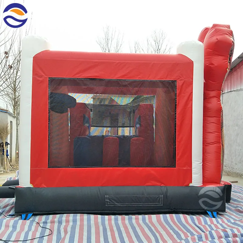 Commercial Inflatable Super Ironman Hero Bouncy Water Slide Bounce House Combo