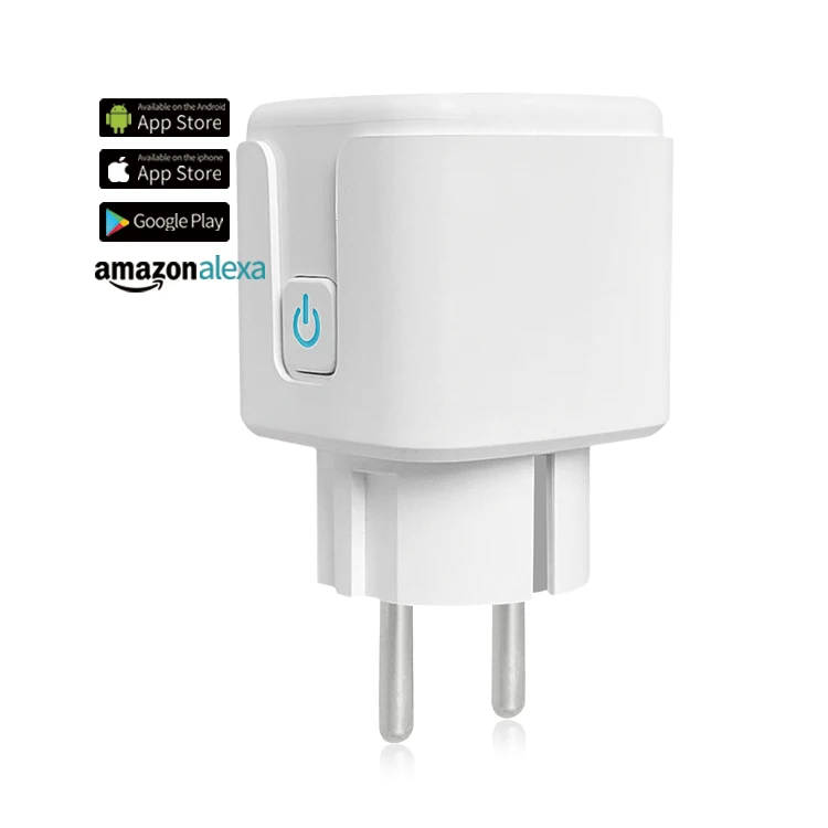 2023 Wholesale EU Tuya Wall Power Home Smart Plug 220V 16A Smart Wireless Cheap Double Wall Outlet Socket