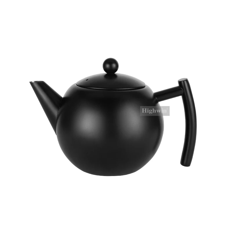 HIGHWIN 500ml 1000ml 1500ml Tea Pot Stainless Steel Teapot with Removeable Infuser