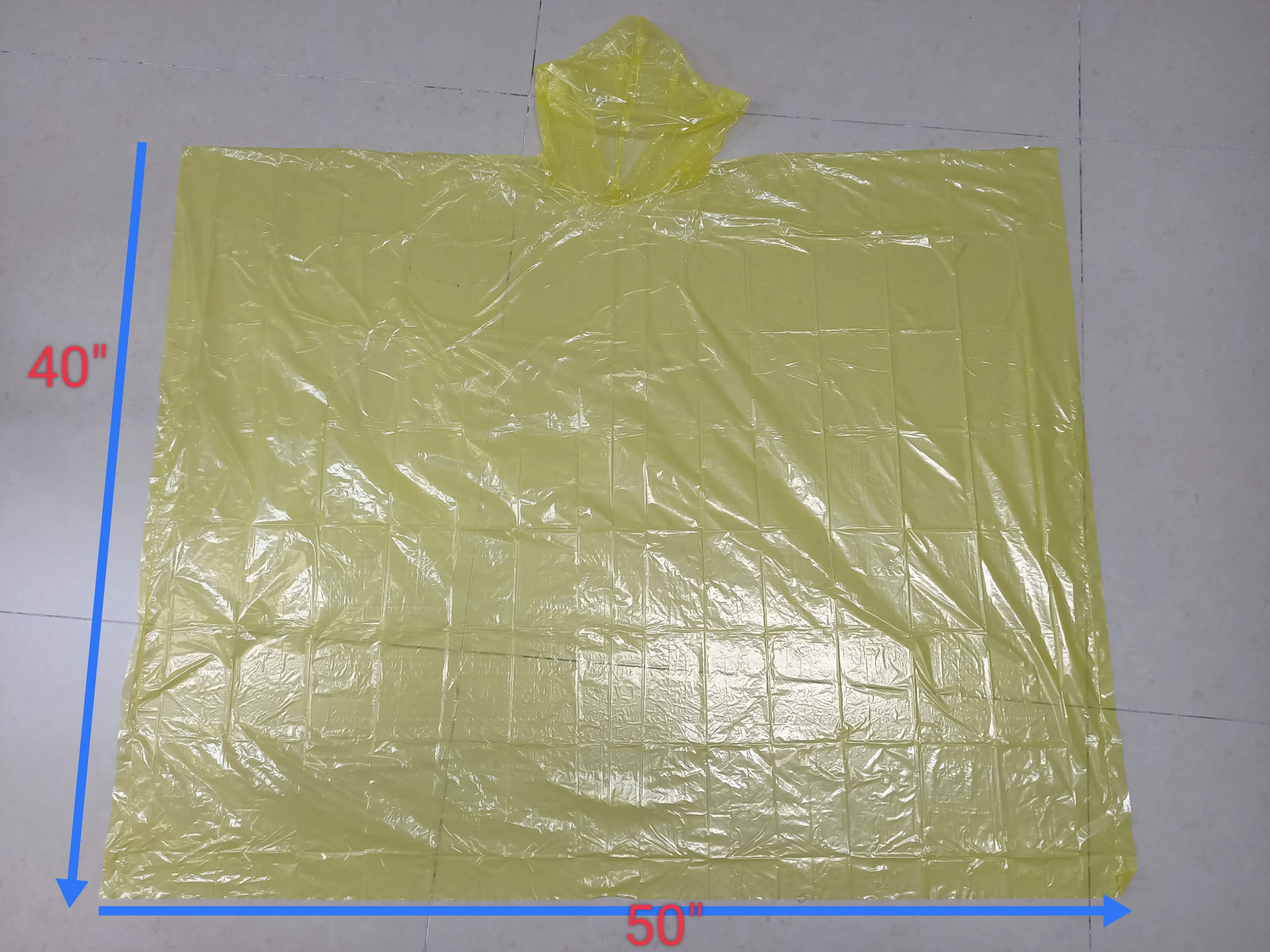 4 colors promotional disposable PE rain coat rain poncho with custom LOGO