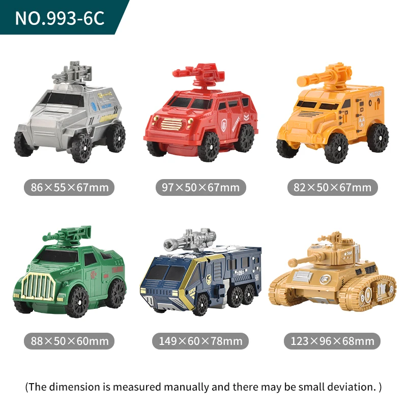 Adjustable Transforming Robot Toys Intelligent Enlightenment 6 In 1 Deformation Robot Car Toys