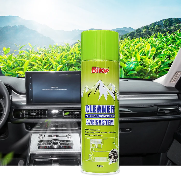 bitop hot selling  auto car foam cleaner car air conditioner foam cleaner 500ml ac vent cleaner