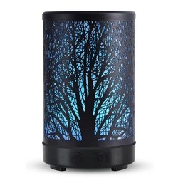 Metal Art Aromatherapy Diffuser 100ML 7 Light Change Aromatherapy Essential Oil Diffuser