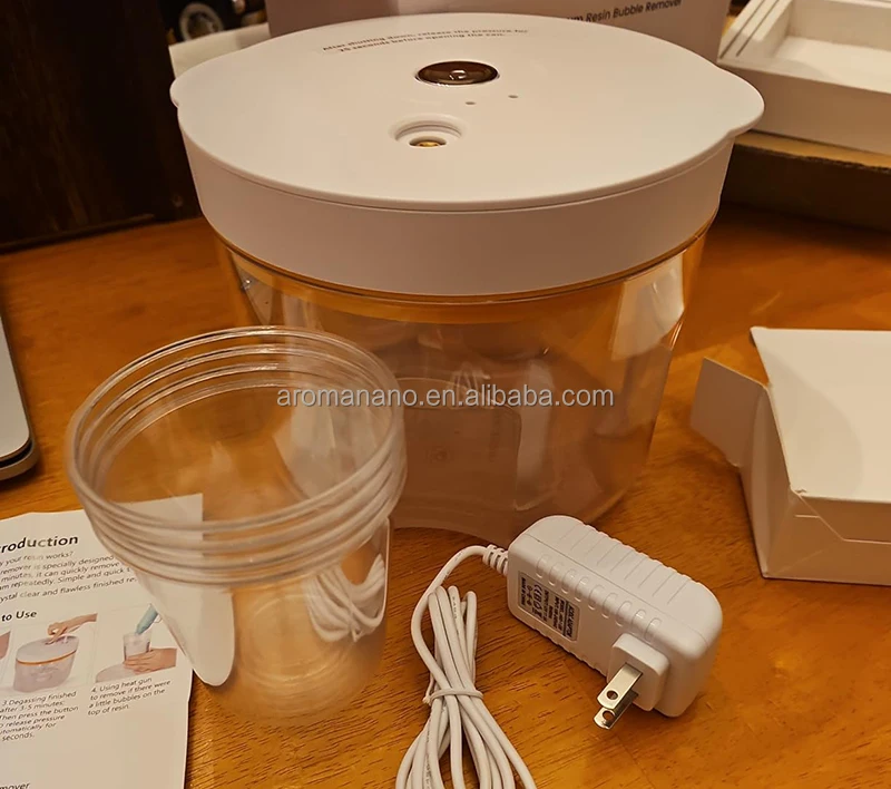 Wide Vacuum Degassing Chamber Compact Epoxy Resin Airless Machine for Silicone Resin Molds Arts Crafts Resin Bubble Remover